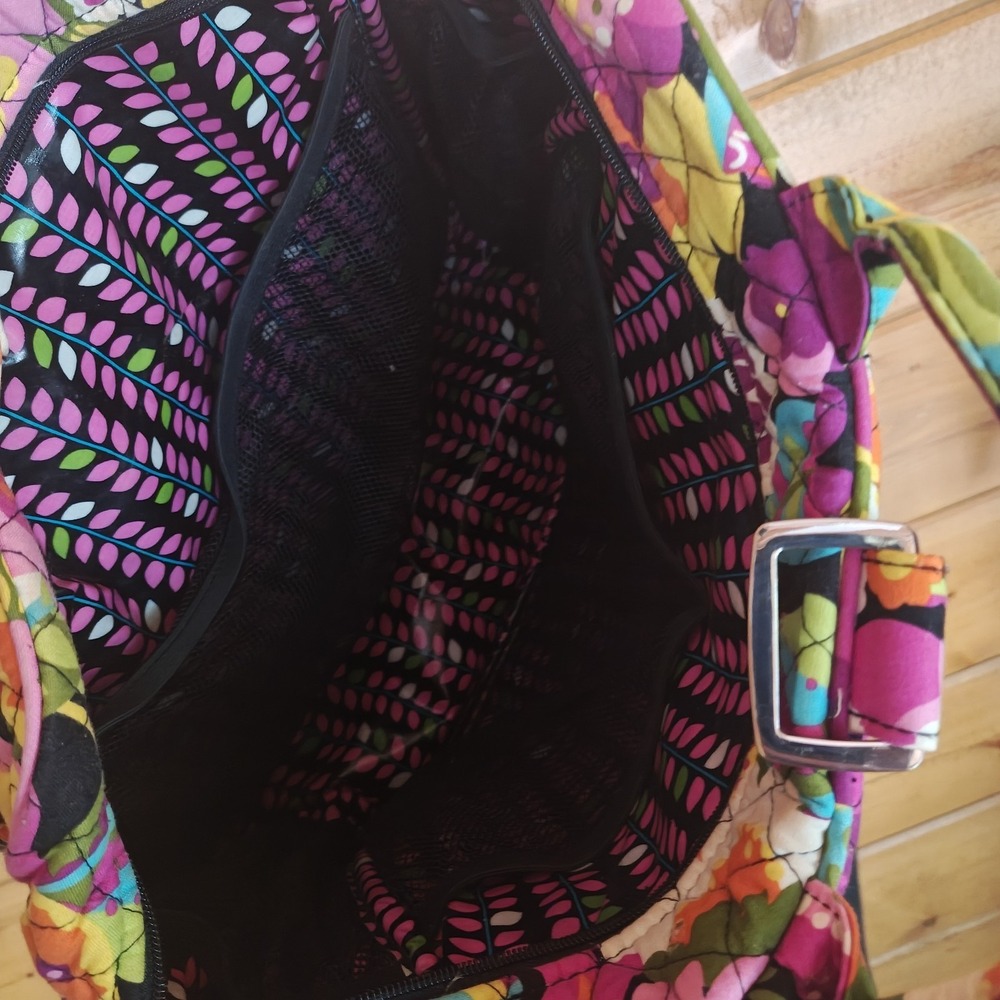 Vera Bradley Va Va Bloom Diaper Baby Bag Lined with Changing Pad Laptop Bag ZA4 - Picture 7 of 10